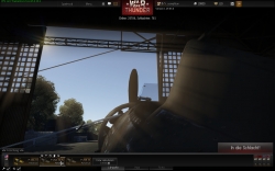 War Thunder Screenshot - Hangar mit schöner Aussicht :-)