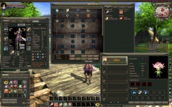 Loong Dragonblood Screenshot: Verschiedene Optionen und Menüfenster